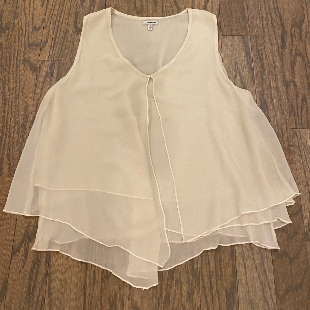 J. Peterman ivory blouse